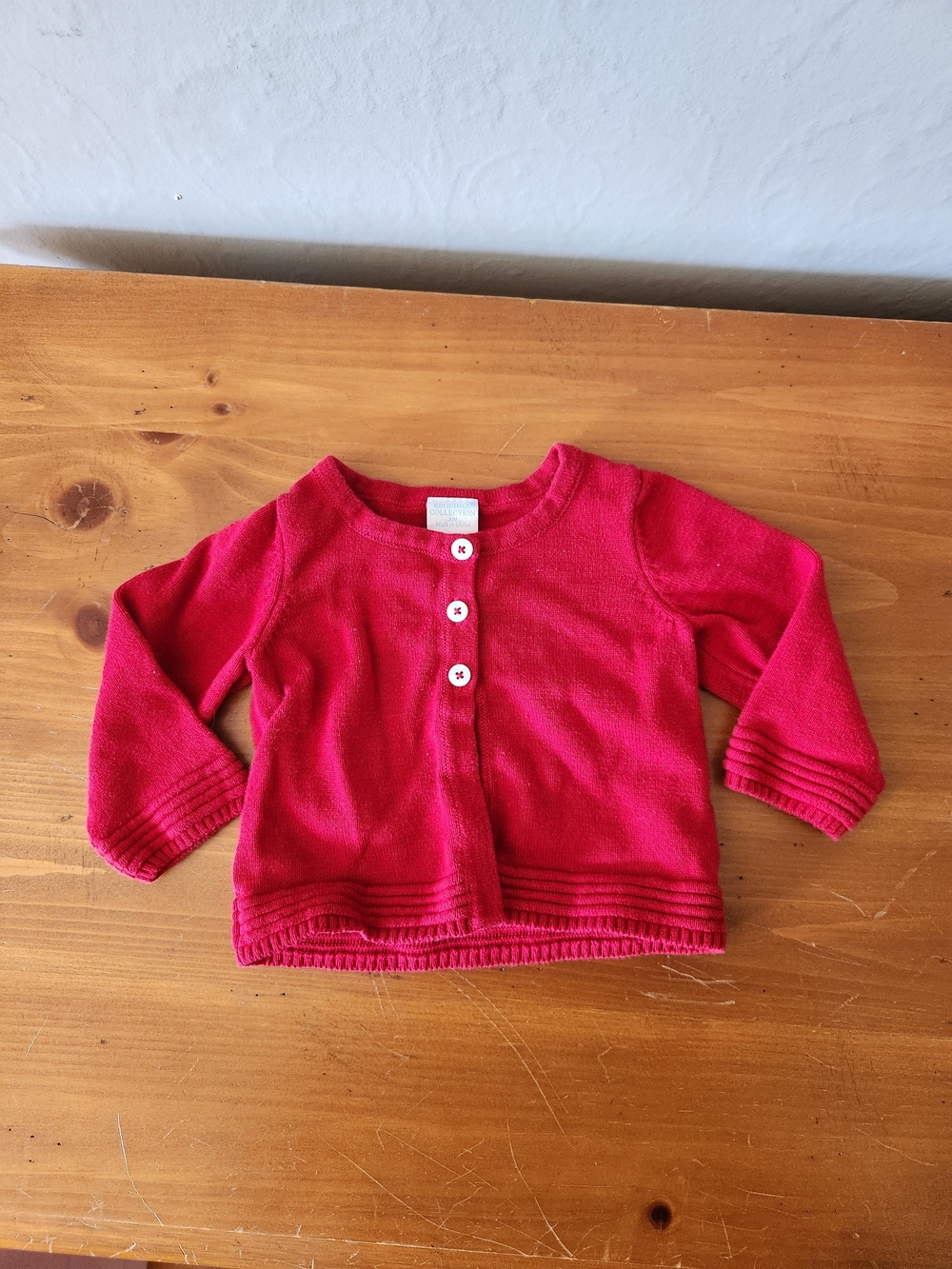 Edgehill Collection Red Cardigan Sweater